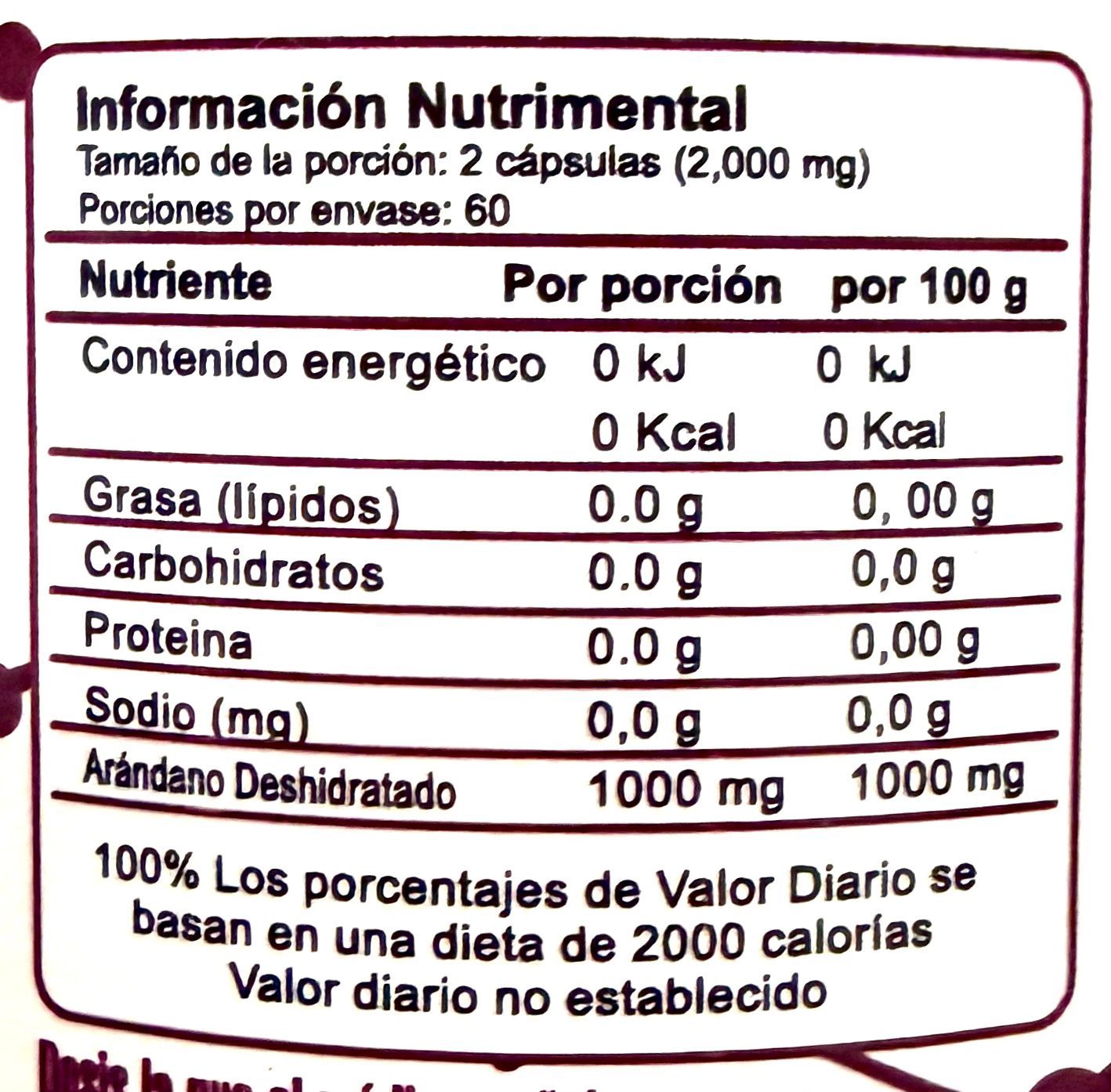 Arándano + Vitamina C